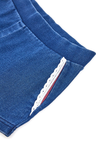 Modre kavbojke s črno čipko Pitt Kids PT-G-SP-05086