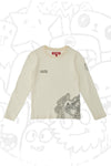 Majica z dolgimi rokavi in okroglim izrezom PITT KIDS 6008