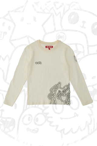 Majica z dolgimi rokavi in okroglim izrezom PITT KIDS 6008