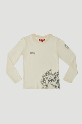 Majica z dolgimi rokavi in okroglim izrezom PITT KIDS 6008