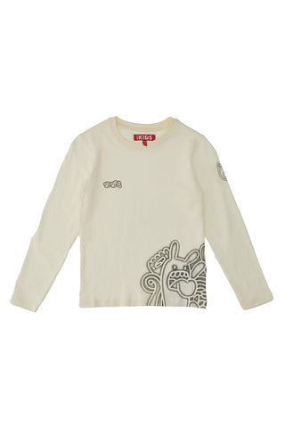 Majica z dolgimi rokavi in okroglim izrezom PITT KIDS 6008
