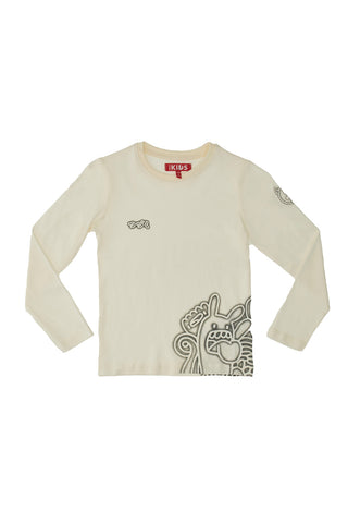 Majica z dolgimi rokavi in okroglim izrezom PITT KIDS 6008