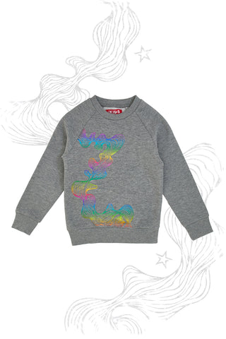 Svetlobni pulover z holografskim potiskom PITT KIDS 6032