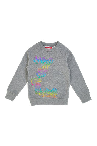 Svetlobni pulover z holografskim potiskom PITT KIDS 6032
