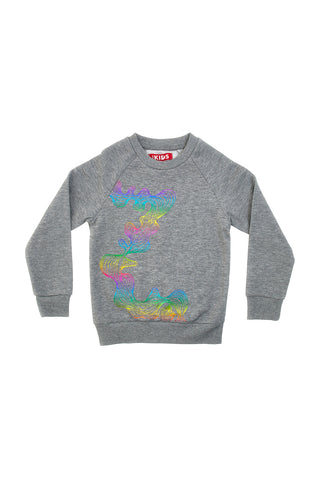 Svetlobni pulover z holografskim potiskom PITT KIDS 6032