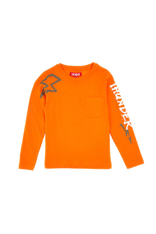 Majica z okroglim vratnim izrezom in dolgimi rokavi PITT KIDS 6024