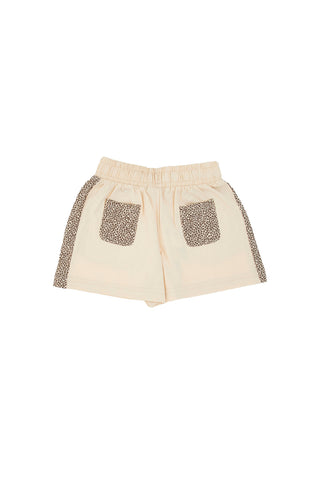 Bež hlače z leopardjim vzorcem Pitt Kids PT-K-SH-7004