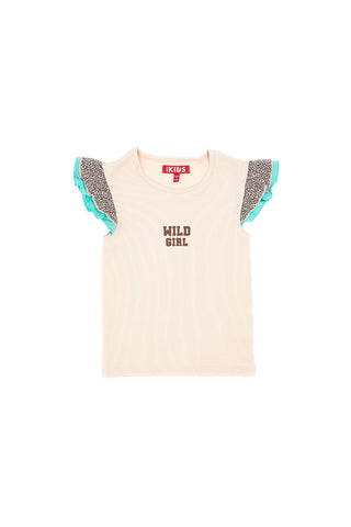 Bež majica z živalskim vzorcem Pitt Kids PT-K-T-7010