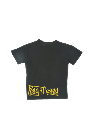Črna majica s smeškom PITT KIDS PT-K-T-7017