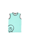 Modra majica Play It Easy s sivim nasmehom PITT KIDS PT-K-T-7022