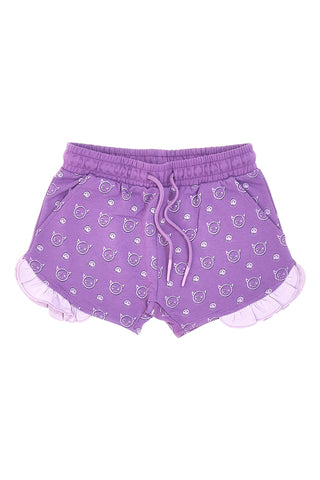 Vijolične bombažne hlače Pitt Kids PT-K-SH-7027