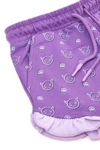 Vijolične bombažne hlače Pitt Kids PT-K-SH-7027