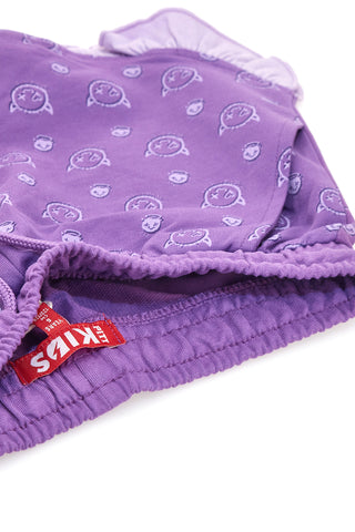 Vijolične bombažne hlače Pitt Kids PT-K-SH-7027