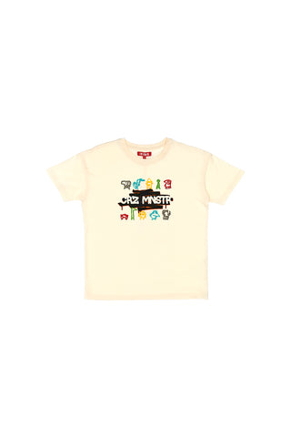 Bež majica s potiskom na prsih Pitt Kids PT-K-T-7037