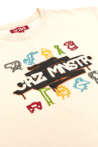 Bež majica s potiskom na prsih Pitt Kids PT-K-T-7037