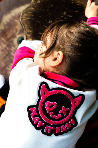 Dvobarvna majica varsity z notranjostjo iz flisa Pitt Kids PT-KF-8006