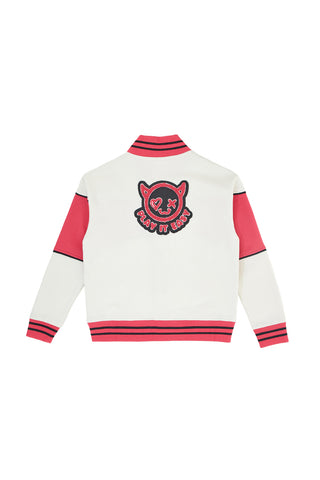 Dvobarvna majica varsity z notranjostjo iz flisa Pitt Kids PT-KF-8006