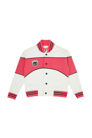 Dvobarvna majica varsity z notranjostjo iz flisa Pitt Kids PT-KF-8006