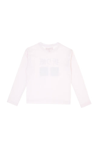 Rosa Cipria majica z dolgimi rokavi in grafičnim potiskom Pitt Kids PT-KT-8015