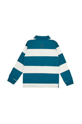 Polo majica z modro-belimi črtami iz bombaža Pitt Kids PT-KL-8023