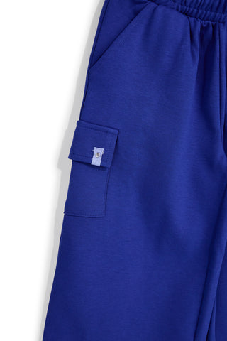 Modre hlače s tovornimi žepi Pitt kids PT-G-F-9014