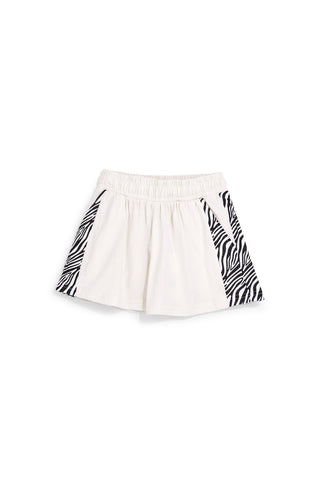 Bež kratke hlače z vložki z vzorcem zebre Pitt kids PT-G-SH-9037