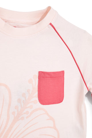 Roza majica z žepom Pitt kids PT-G-T-9001