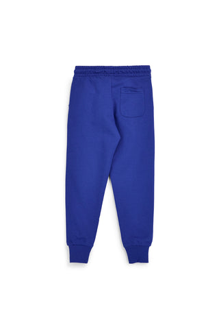 Modre bombažne hlače z vrvico Pitt kids Pt-b-p-9030