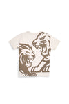 Bež majica s potiskom Wild Pitt kids PT-B-T-9021