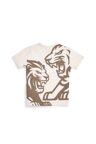 Bež majica s potiskom Wild Pitt kids PT-B-T-9021