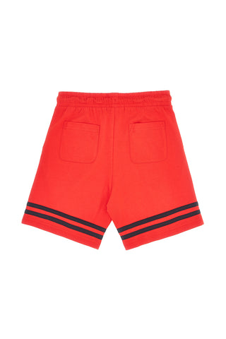 Črno-rdeča obleka z majico in kratkimi hlačami Pitt kids PT-B-T-9048