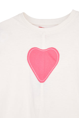 Črno-bela bombažna majica in krilo Pitt kids Pt-b-9051