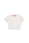 Bela majica iz rebrastega materiala Pitt kids PT-G-T-9057