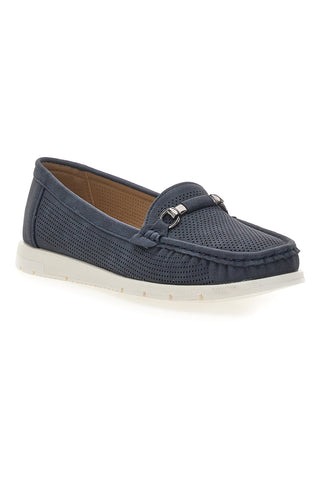 Mokasini Navy s kontrastno podplatom MIO TEMPO MINA1190