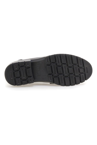 Črni mokasini Comfort s sistemom za prilagajanje stopalu Eco Bio J528676