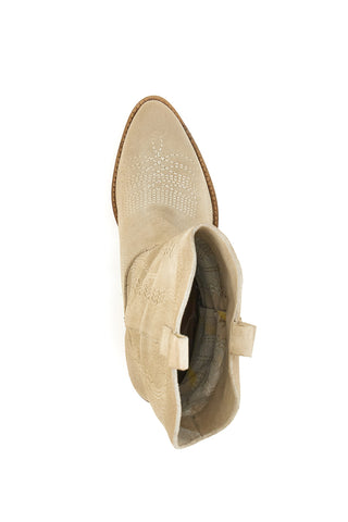 Pittarello Glam 7406 Beige Genuine Leather Texan Boots