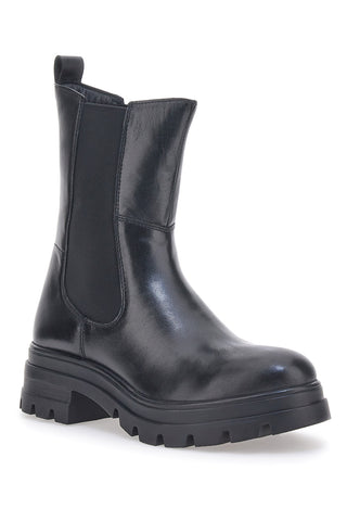 Črni čevlji Chelsea Boots  Pravega usnja Pittarello 14110