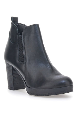 Čevlji Ankle Boots Pittarello Class 302 Črni Prava usnja