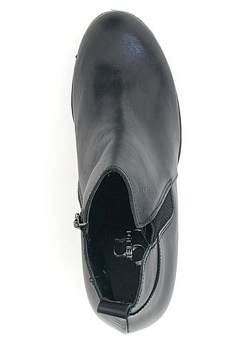 Čevlji Ankle Boots Pittarello Class 302 Črni Prava usnja