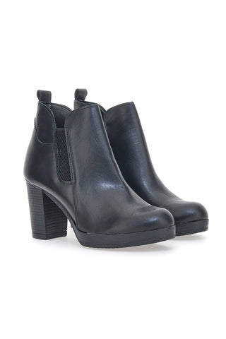 Čevlji Ankle Boots Pittarello Class 302 Črni Prava usnja