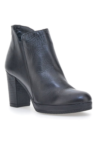 Čevlji Ankle Boots Pittarello Class 307 Črni Prava usnja