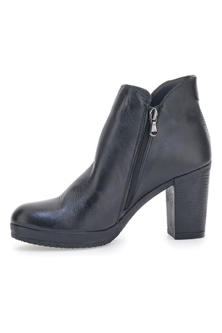 Čevlji Ankle Boots Pittarello Class 307 Črni Prava usnja