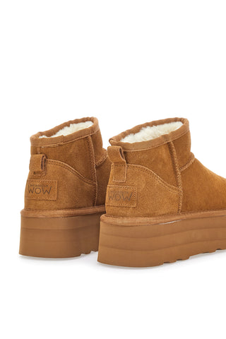 Čevlji z ravno platformo Wow Pittarello 3166 Camel