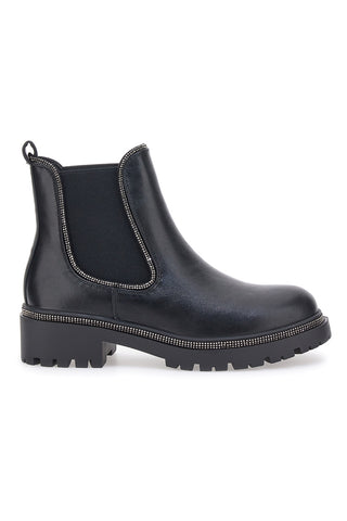 Črni čevlji Chelsea Boots Mon Dieu 23