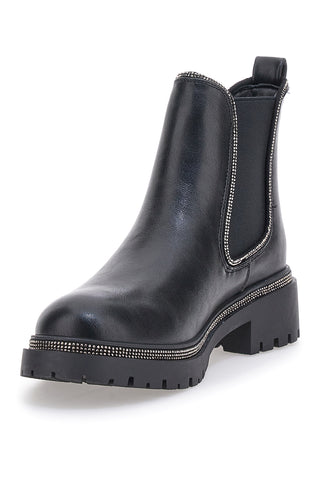 Črni čevlji Chelsea Boots Mon Dieu 23