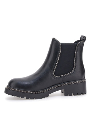 Črni čevlji Chelsea Boots Mon Dieu 23