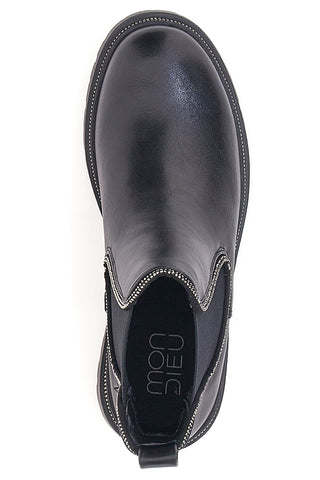 Črni čevlji Chelsea Boots Mon Dieu 23