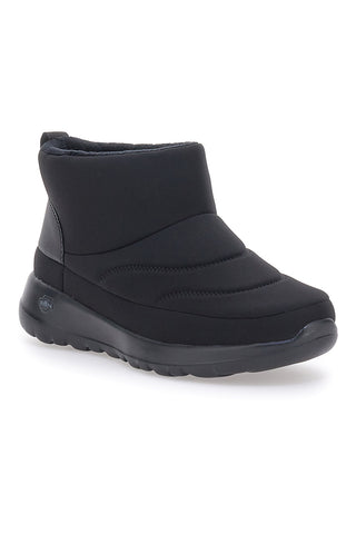 Črni škornji s podlogo SKECHERS ON-THE-GO JOY - CHILL VIBES