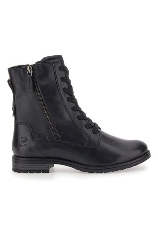 Črni škornji z zadrgo na strani Bagatt D11AFS3G4000