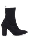 Črni čevlji s peto 8 cm, suede efekt Pittarello Class 636